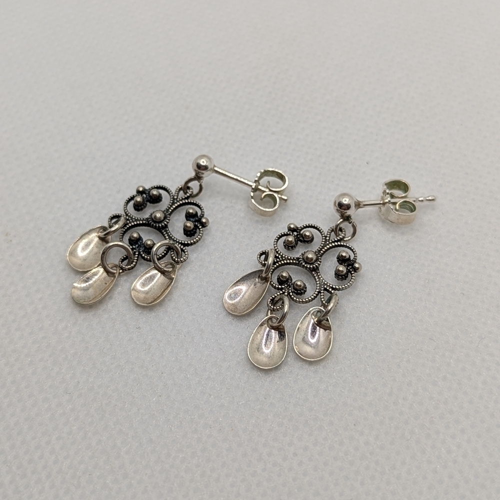 Elegant Silver Dangle Earrings
